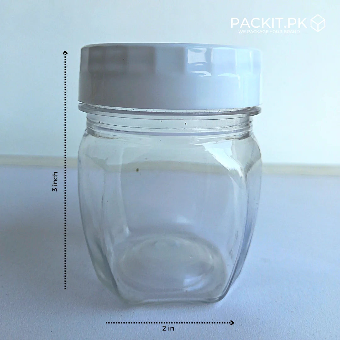 Honeycomb Plastic Jar - 100ml