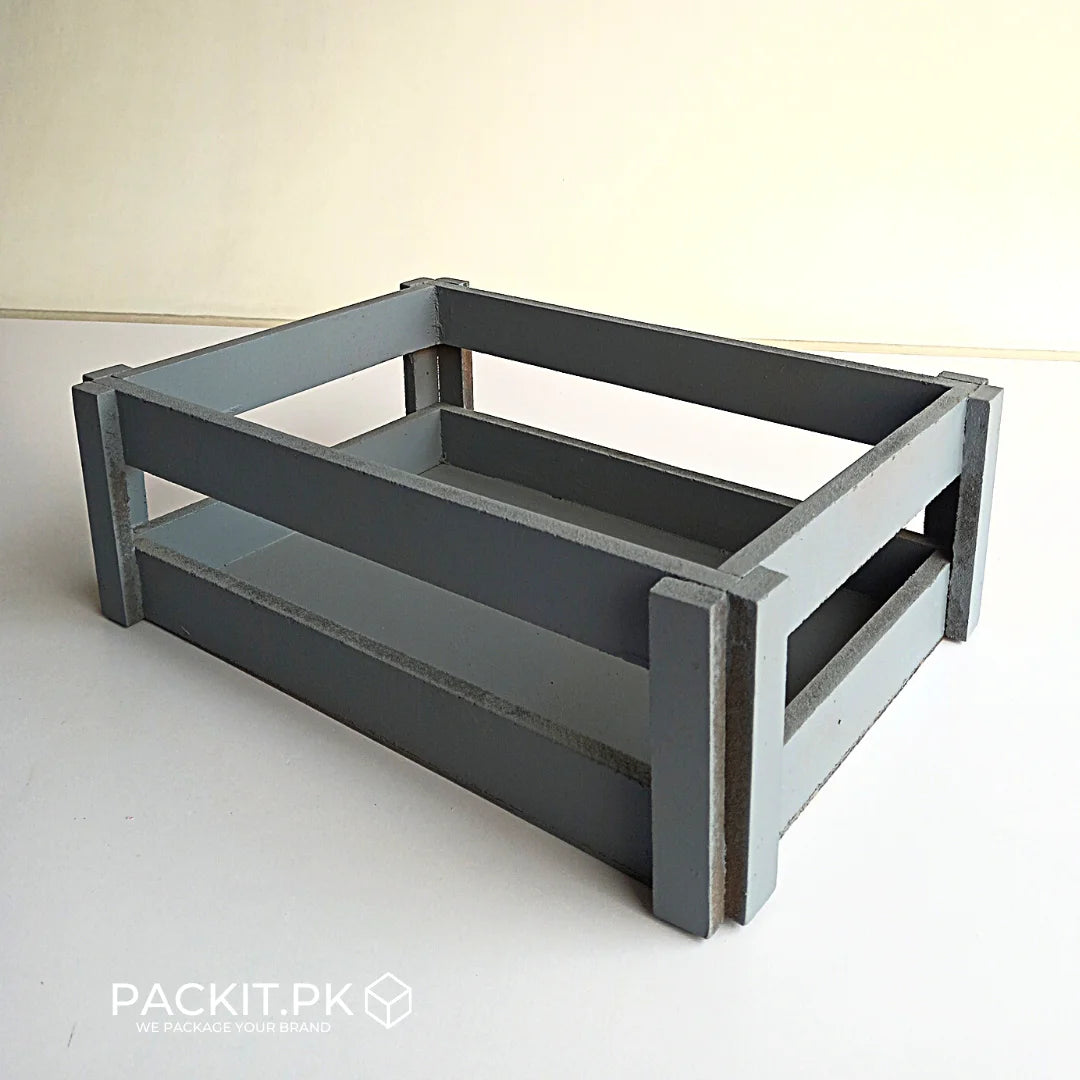 Wood Crates - Grey