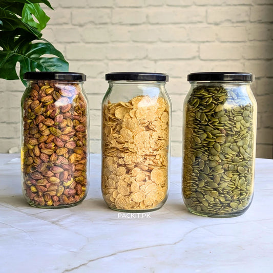 glass pantry jars for food storage in Pakistan