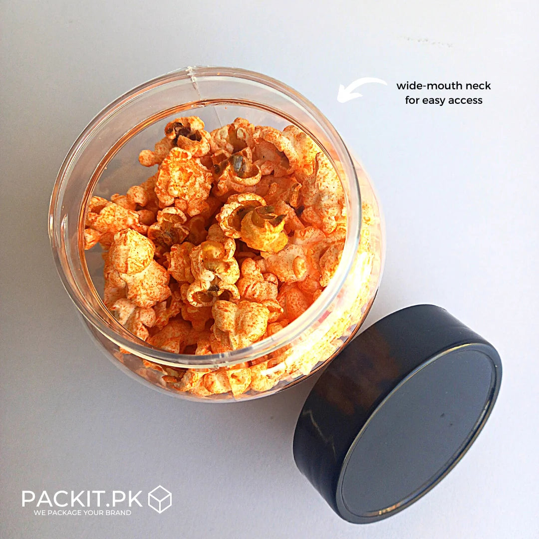 Clear Plastic Jars for Food Storage (500ml)