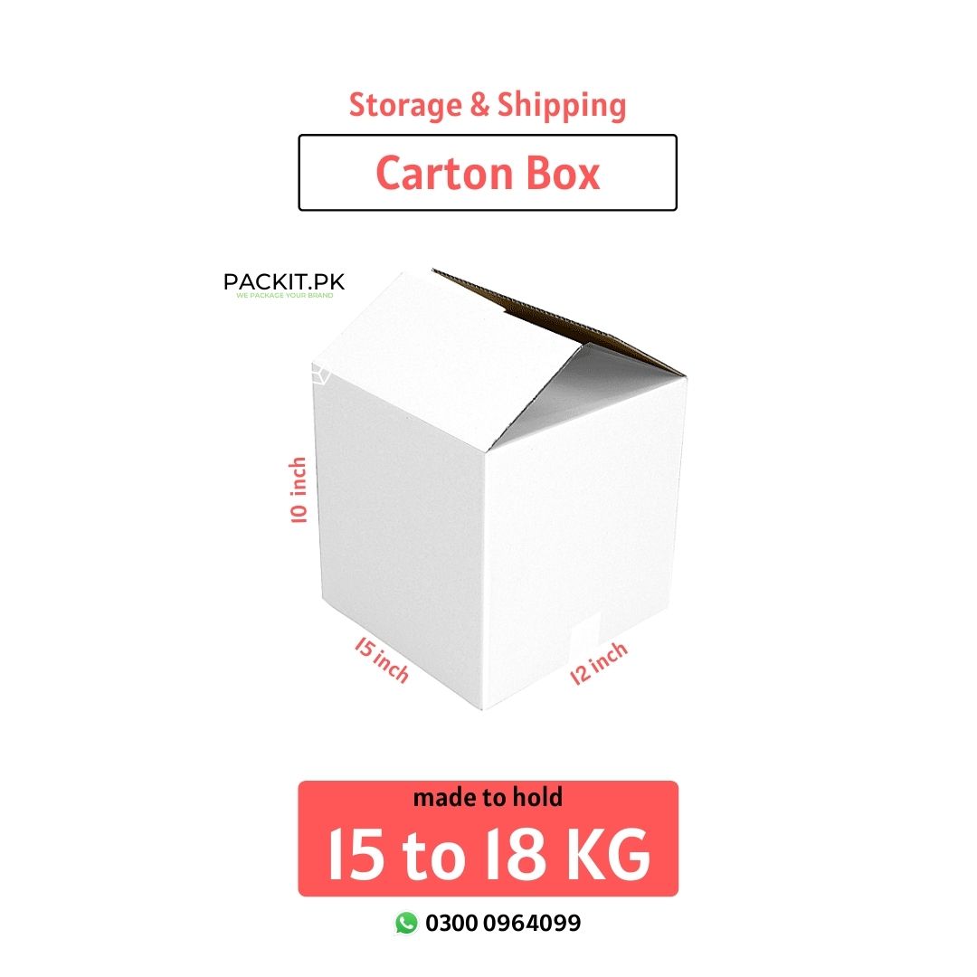 15-18 kg White Carton Box for Packaging and Moving