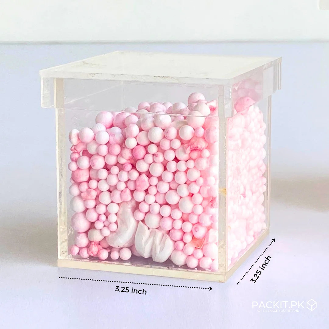 Transparent acrylic gift box for special occasions