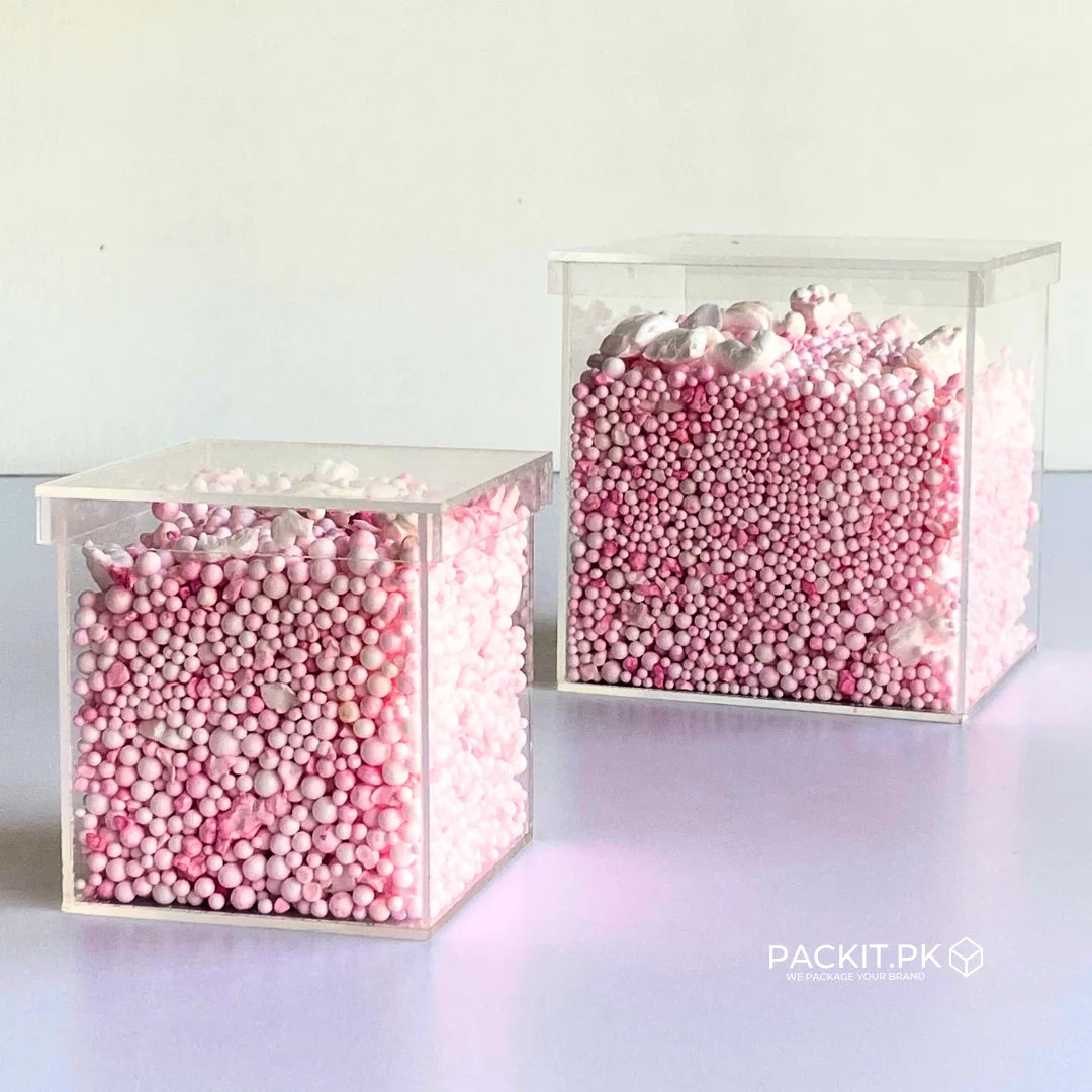 Transparent gift packing box