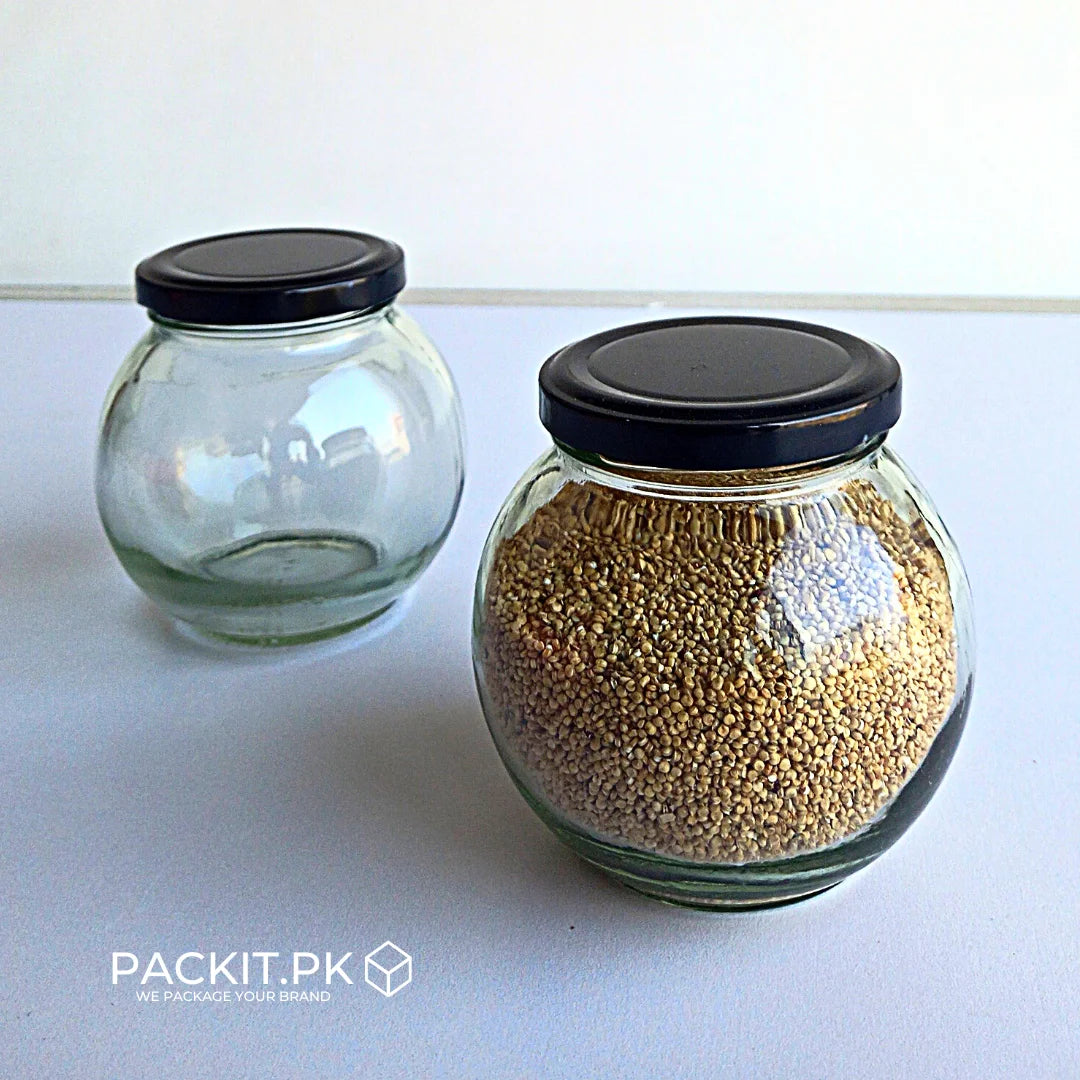 Globe Glass Jars