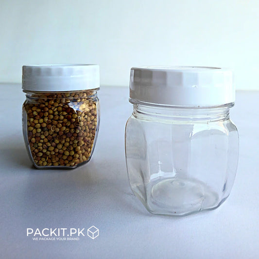 Honeycomb Plastic Jar - 100ml