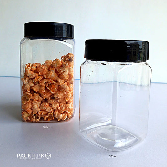 Plastic Square Jar for Packaging