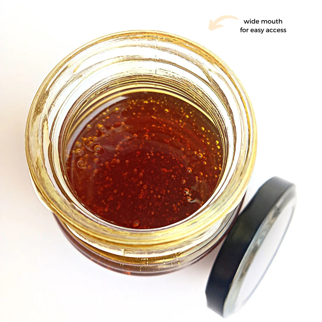 Spiral Glass Jar - Honey, Jam, Sauce & Desserts